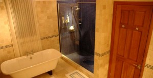 Master bathroom at Coccoloba - A Beautiful Villa to Rent on Nevis in the Caribbean