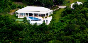 Coccoloba Villa on Nevis From the Air