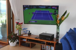 Samsung 55” 4k Ultra HD TV with Sony AV receiver
