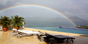 Rainbow over Coccoloba Villa - a Caribbean Hideaway