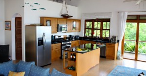 The Kitchen at Coccoloba Villa on Nevis in the Caribbean