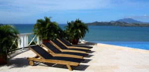Sun Loungers at Coccoloba - a Beautiful Caribbean Villa on Nevis