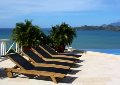 Sun Loungers at Coccoloba - a Beautiful Caribbean Villa on Nevis