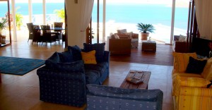 A View from the Great room at Coccoloba - a Beautiful villa to Rent on Nevis, West Indies