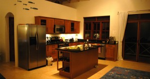 Evening in the Kitchen - Coccoloba Villa, Nevis