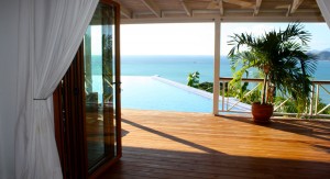 View from Bedroom Two - Coccoloba - a beautiful villa to rent in Nevis, West Indies